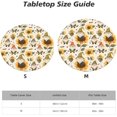 thumbnail image 2 of Cherry Fruit Black Round Fitted Tablecloth, Waterproof Outdoor Table Cloth Fitted with Elastic Wipeable Table Cover Fit for 45" - 50" Diameter, 2 of 6