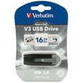 thumbnail image 7 of Verbatim 16GB Store 'n' Go V3 USB 3.0 Flash Drive - Gray 16 GB USB 3.0 - Black/Gray - 1 Pack - Retractable, 7 of 7