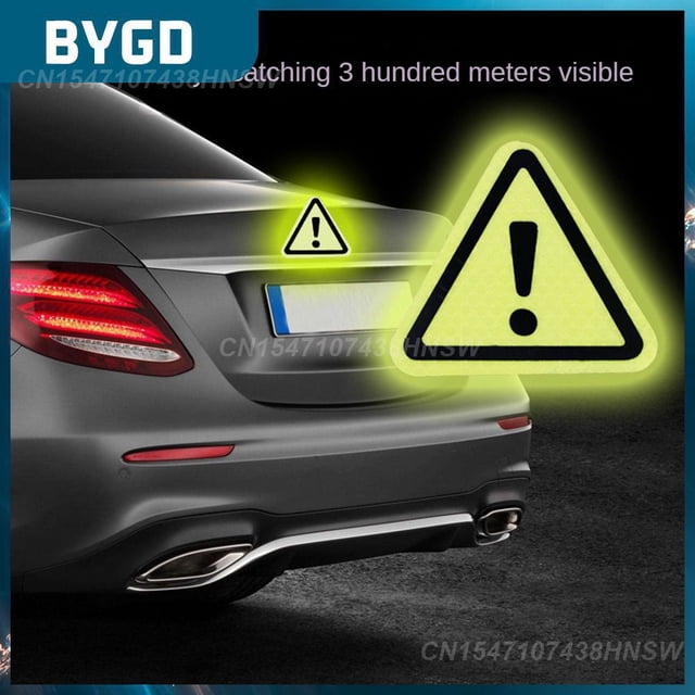 Triangle Bodywork Safety Sticker High Performance Car Warning Sticker High Strength Durable Danger Sign Car Sticker Universal05China He Qiyong unisex