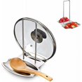 thumbnail image 1 of Soporte para tapa, soporte para cuchara de cocina, acero inoxidable de calidad alimentaria, práctico accesorio de cocina, 1 of 5