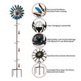 thumbnail image 7 of Solar Wind Spinner, Waterproof Outdoor Metal Wind Sculpture for Patio, Lawn & Garden Decor (Square Spinner), 7 of 7