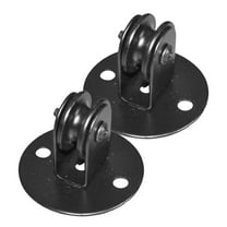 FRCOLOR WORGEOUS 2pcs Ceiling Mount Pulleys for Hanging Lamp Chandelier Repositioning Wheels