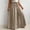 Beige, variant on ABSUYY Womens Plus Size Elastic Waist High Waisted Wide Leg Pants - Loose Fit Flowy Drawstring Palazzo Trousers Green,Size XL