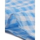 thumbnail image 5 of Blusas de mujer de talla grande Agnes Orinda con estampado de cuadros, escote en forma de corazón, mangas cortas abullonadas y decoración de botones, verano años 1950, 3X azul, 5 of 6