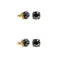 thumbnail image 1 of Jumpingount Brillo Stud Colgante Colgante Accesorios populares Pendientes de fiesta Aniversario diario Pendiente simple Playa Negro Negro 2piezas Jumpingount CBP304950, 1 of 5