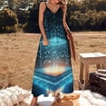 thumbnail image 2 of Abstract 3D Futuristic Geometric Plaid Sleeveless Dress Women's Luxury Party Dress Birthday Dresses for Women, 2 of 7