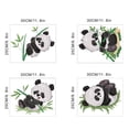 thumbnail image 5 of Juego de pegatinas de pared de Panda de dibujos animados, adhesivos de pared extraíbles, arte de pared para guardería DIY, 5 of 5