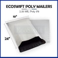 thumbnail image 2 of EcoSwift Brand Premium Poly Shipping Bag Waterproof Durable Self-Seal Mailer 2.35 Mil, 19 in. x 24 in. (Size 8), Solid Gray, 1-Pack, 2 of 5