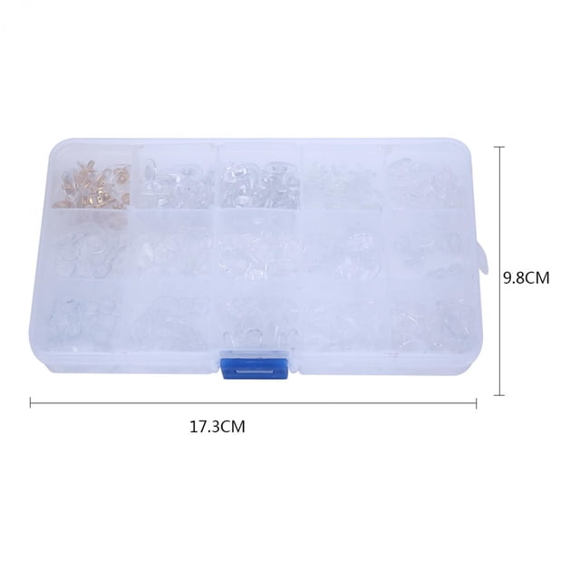 Kit de reparación de almohadillas nasales para gafas de silicona, 300 uds., Accesorios suaves, tornillos lúcidos para interiores y exteriores