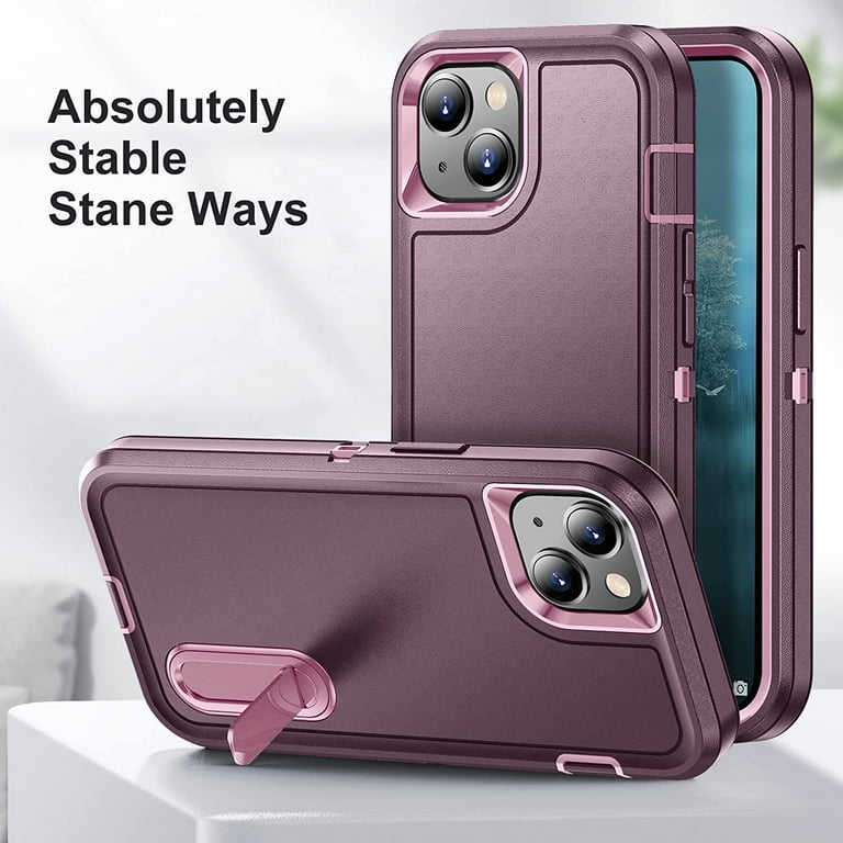 Designed for Apple iPhone XR Heavy Duty Case with Stand, Triple