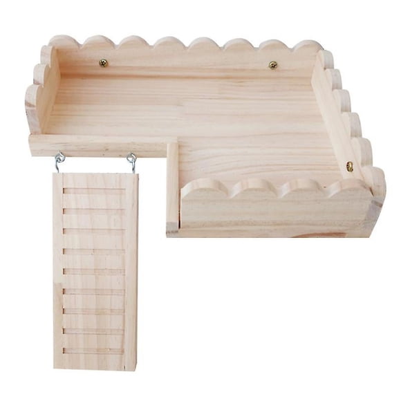 1 plataforma de madera para hámster.
