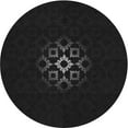 thumbnail image 1 of Ahgly Company Tapis Rond Lavable en Machine Intérieur Transitionnel Noir Nuit, 6 Pieds Rond, 1 of 7