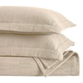thumbnail image 2 of BNM Modern Cotton Matelasse Bedspread Set, California King, Beige, 2 of 7
