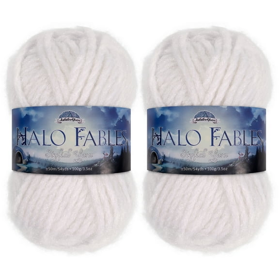 JubileeYarn Halo Fables - 100g/Skein Bulky Acrylic - North Wind Sun - 2 Skeins