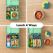 OmieBox Bento Box for Kids - Insulated Bento Lunch Box with Leak Proof Thermos Food Jar - 3 Compartments, Two Temperature Zones - (Meadow) by OmieLife