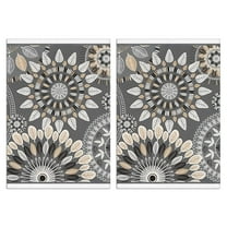 Boho Floral Kitchen Towels Set Of 2, Absorbent and Soft Dish Towels for Farmhouse Decor, Country Kitchen.