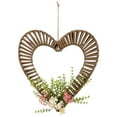 thumbnail image 2 of Northlight Decoration, Wrapped Floral Heart Spring Brown, 12 Inch, 2 of 7