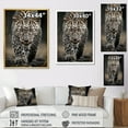 thumbnail image 4 of Designart "Portrait Silent Cheetah Stalk III" Animals Floater Framed Canvas Art Print, 4 of 7