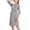 Gray, variant on Adjustable Maternity Nursing Robe, Lace Trim 3/4 Sleeve Breathable Hospital Pregnancy Loungewear