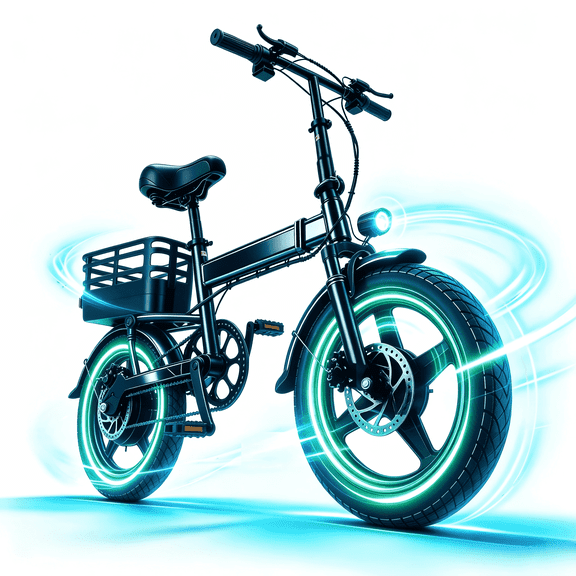 SHCNTEKU 14IN Folding Ebike for Adults Teens,500W Motor up to 20 mph Range 30 mile with 36V 12Ah Removable Battery Electric bicycle,UL 2849