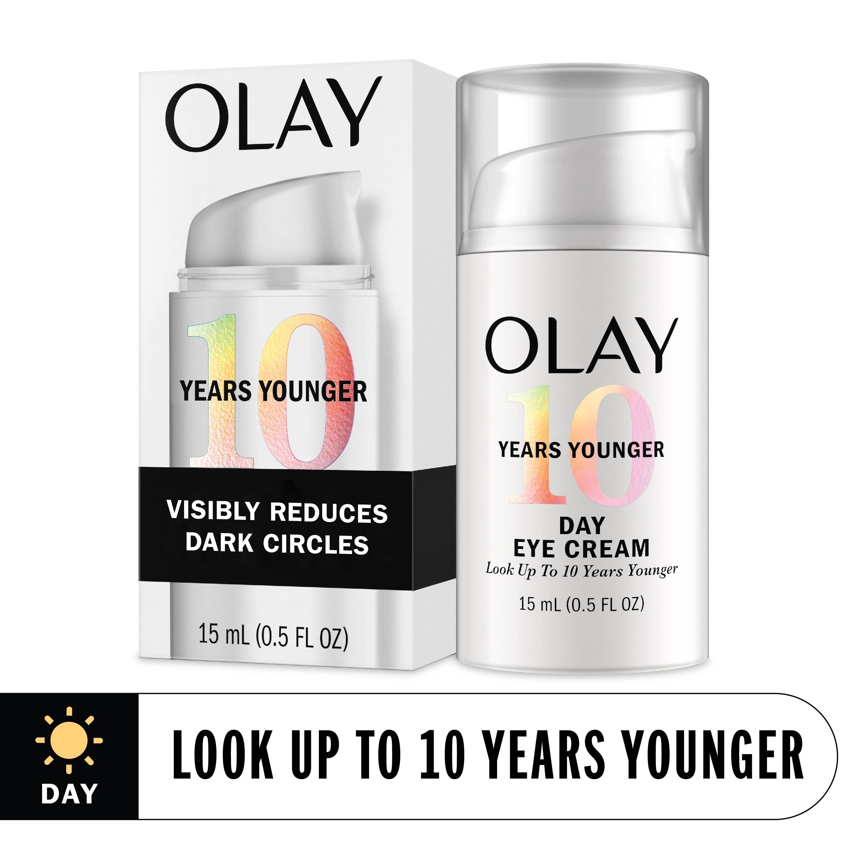 Olay Day Eye Cream, with Caffeine & Niacinamide, Fragrance-Free, All Skin Types, 0.5 oz
