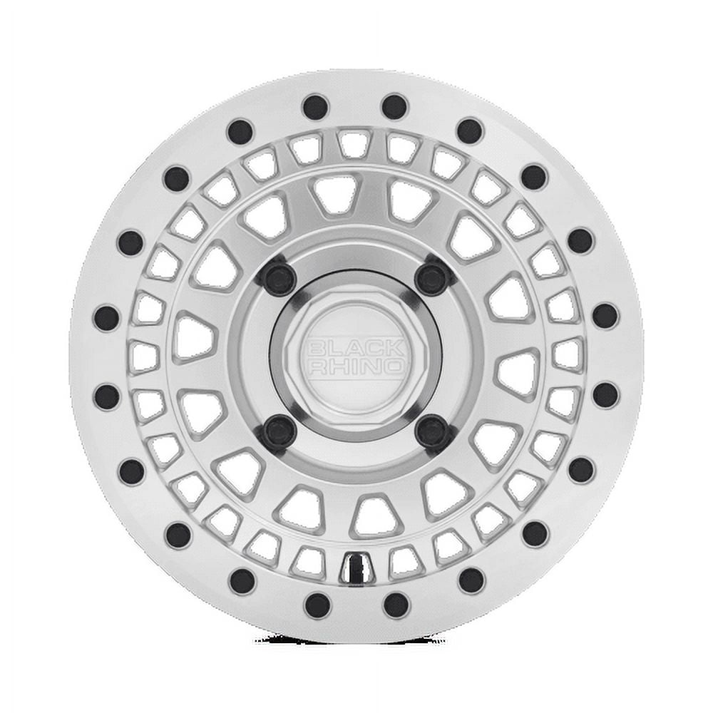 Black Rhino Powersports Cast Aluminum Rim BLPKB 14X7 4X110 SLV-MIR-FC 36MM, 1470PKB364110S82
