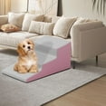 thumbnail image 1 of BELOVING Dog Stairs and Ramp Anti Slip 3 Step Pet Step for Indoor Small Dogs and Cats Pink, 1 of 10