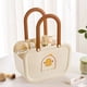 thumbnail image 5 of Cesta Organizadora para Ducha, Organizador de Baño Plástico con Asas, Tote Portátil para Artículos de Aseo, 25.5x17.5x13.5 cm, Blanco, Ideal para Almacenamiento en el Baño y el Hogar, 5 of 6