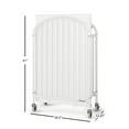 thumbnail image 6 of Foundations Pinnacle Compact Folding Crib with 4" Mattress and Locking Wheels, White, 6 of 7