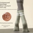 thumbnail image 2 of Calcetines de mujer hasta media pantorrilla, calcetines profesionales antideslizantes de silicona para interiores, calcetines deportivos de color sólido para mujer para fitness y pilates, 2 of 4