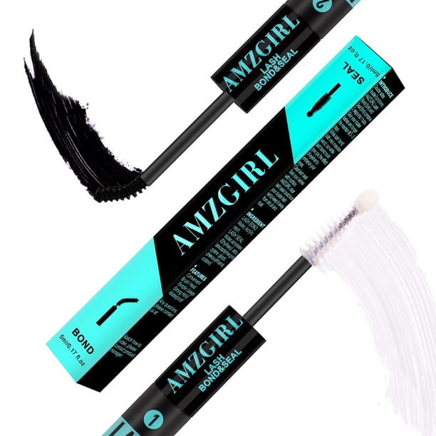 Eyelash Cluster Glue + Lash Seal 2 en 1, 10 ml, de larga duración