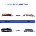 thumbnail image 2 of Sacs Économiseurs d'Espace Sacs de Rangement sous Vide Sacs de Compression Sacs d'Emballage de Voyage 4 Paquets Sacs de Voyage à Double Fermeture Éclair Transparents 35*50 cm, 2 of 5