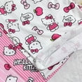 thumbnail image 3 of Pantalones de dormir bonitos de Hello Kitty con dibujos animados de estilo coreano para mujer en verano, pantalones casuales holgados y finos de color rosa para niñas, 3 of 5