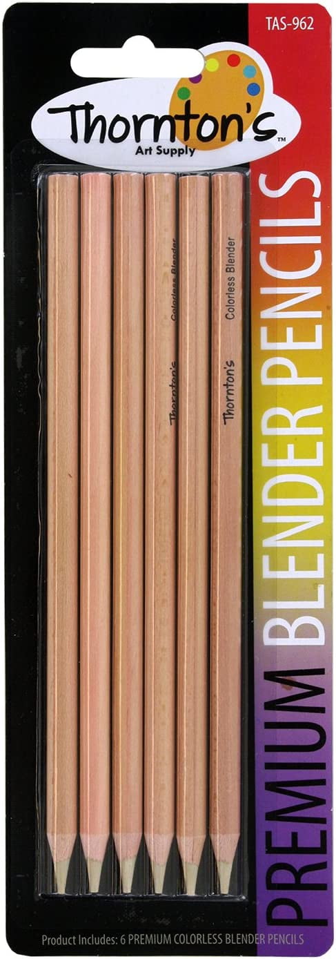 Thornton's Art Supply Premium Colorless Blender Pencil 12 Count