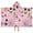Pink Halloween Elements, variant on Pastel Halloween Pumpkins Ghosts and Bats Hooded Bath Towel，50"x30" for Ages 3 To 12 Kids, Quick Dry Lightweight Soft Microfiber Hood Beach Towel Cover Up for Kids