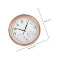 thumbnail image 2 of KONTONTY Digital Clock With Temperature Outdoor Wall Clock Plastic Round Time Display 1Pcs, 2 of 8