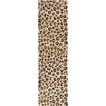 thumbnail image 2 of Infinity Home 19532 2 ft. x 7 ft. 3 in. Dulcet Leopard Runner Area Rug - Black, 2 of 5