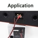 thumbnail image 5 of Conector Banana a Cable de Altavoz RCA, Cable de Altavoz RCA Macho a Conectores Banana (2Banana) 4N OFC HiFi Cable de Altavoz 2M, 5 of 5