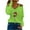 Green, variant on Honeeladyy Clearance under 5$ Cold Shoulder Christmas Blouse for Women V-Neck Long Sleeve Bling Glasses Printedweight Pullover
