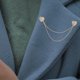 thumbnail image 4 of 2 broches de cadena para cuello: broches de cadena con borlas de corazón y diamantes de imitación para mujer. Broche de solapa de moda para traje, abrigo, bufanda y cárdigan., 4 of 7