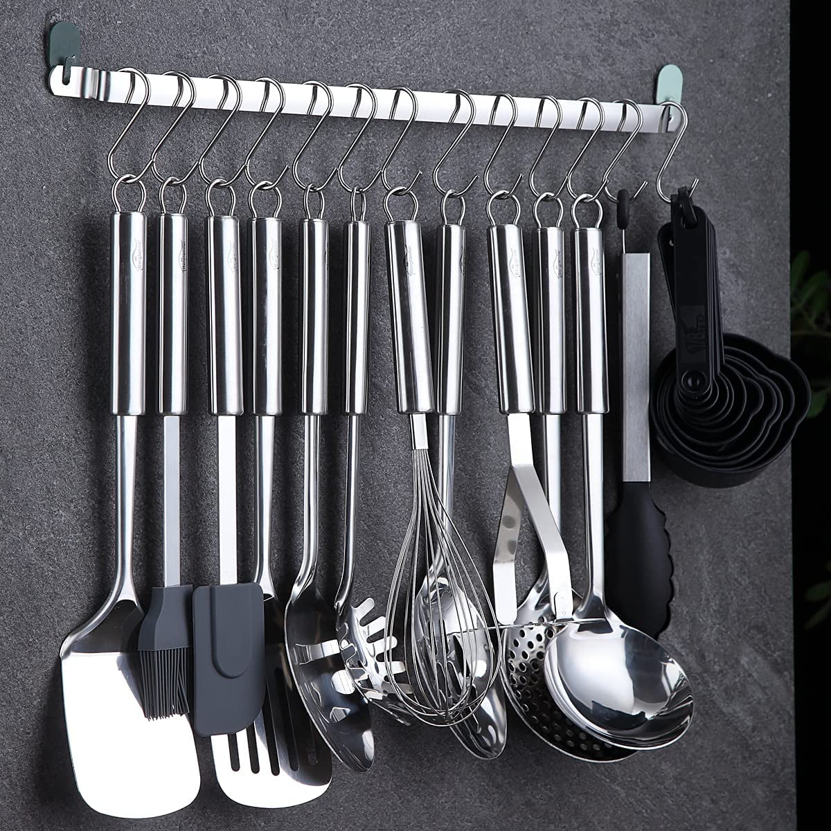 13 Pieces Kitchen Utensils Set, Kitchen Tools Set with Utensil Holder ASA