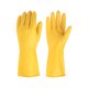 thumbnail image 2 of Amarillo 5 pares de guantes de látex resistentes al desgaste de goma impermeables engrosados ​​para lavavajillas domésticos (S) Rojo Verde, 2 of 5