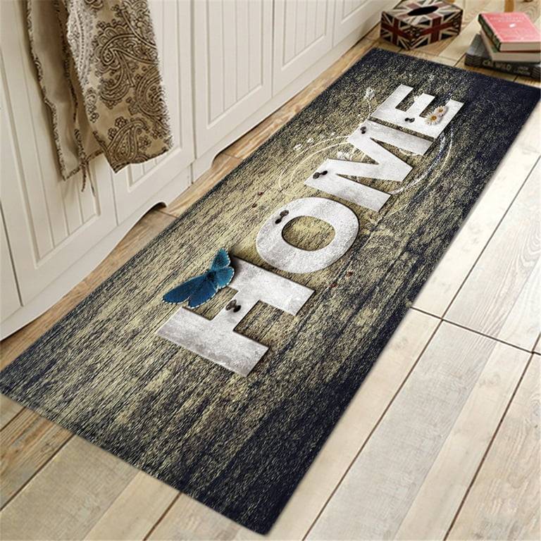 2Pcs Kitchen Mat Carpets Set Water and Oil Absorbent Cartoon Printed  Anti-skid Floor Rugs Hallway Doormat Long 40*60 40*120cm