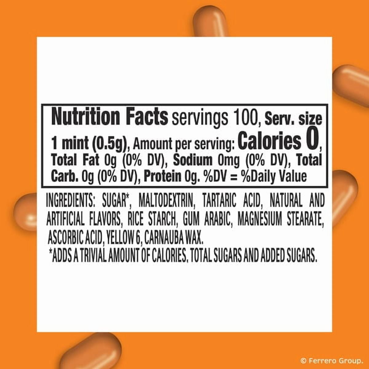 Tic Tac Orange Mints 1.7oz 2 Pack – On-The-Go Refreshment, Fruity