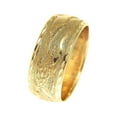 thumbnail image 4 of 14k solid yellow gold 10mm custom made Hawaiian sea life turtle dolphin ring size 13, 4 of 7