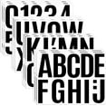 thumbnail image 1 of 12 Sheets Large Letter Stickers - 4 Inch Black Vinyl Self Adhesive Alphabet Number Stickers Stick On Letters for Arts Crafts Outdoor Sign Wall Mailbox Windows Doors Car Poster Board (Black, 4 Inch), 1 of 7