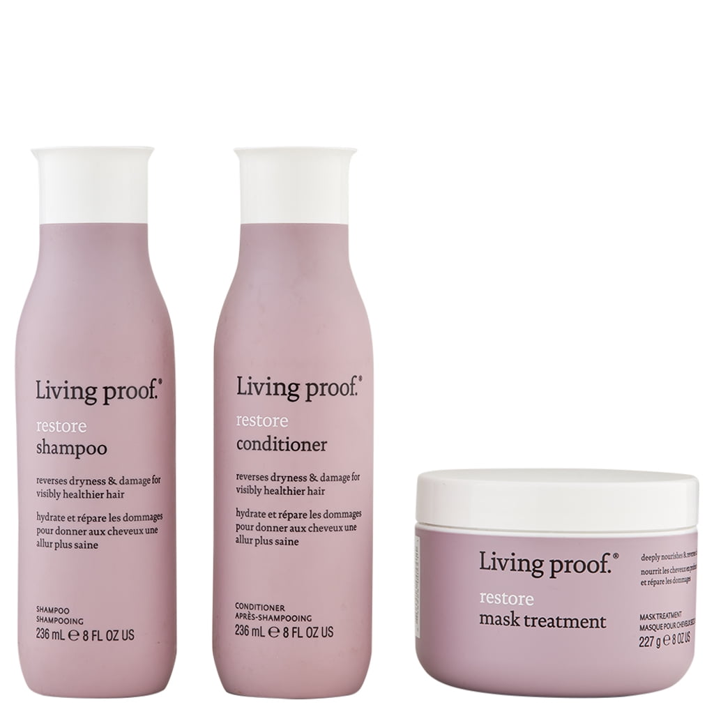 Living Proof Restore Shampoo & Conditioner 8 oz + Mask Treatment 8 oz