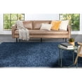 thumbnail image 2 of Well Woven Elle Basics | Emerson Shag Dark Blue | Textured Area Rug 6x9 (6'7" x 9'6"), 2 of 8