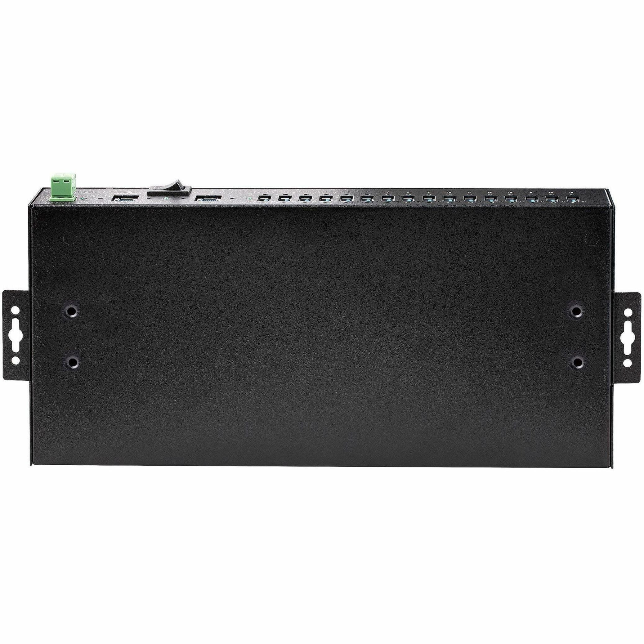 StarTech 16-Port Industrial USB 5Gbps Hub with Power Adapter