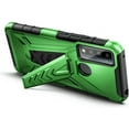 thumbnail image 4 of Nagebee Phone Case Compatible for TCL 20 XE / TCL 20XE with Tempered Glass Screen Protector (Full Coverage), Belt Clip Holster with Built-in Kickstand, Heavy Duty Shockproof Armor Rugged Case (Green), 4 of 5